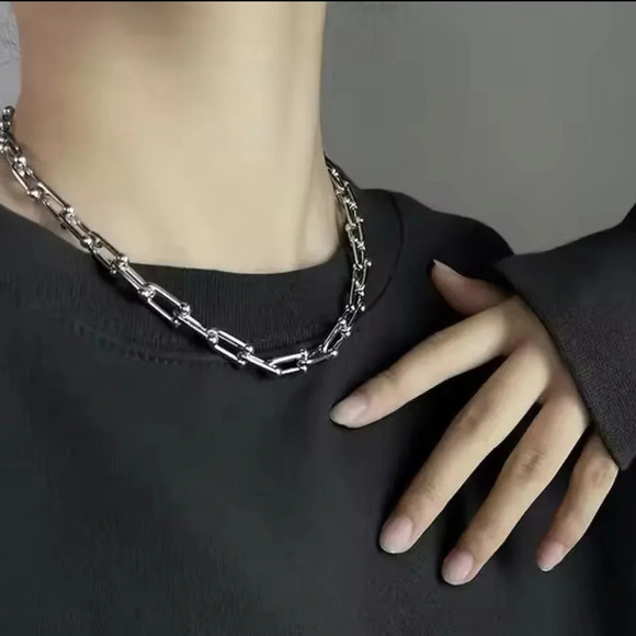 Graduated Link STAINLESS STEEL Waterproof Necklace - Picture 4 of 16